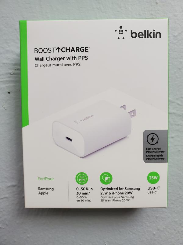 Chargeur Secteur Bekin USB-C PPS 25W + Câble USB-C Vers Lightning