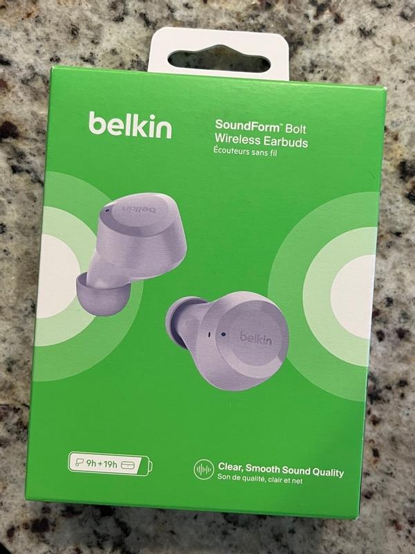 SoundForm Bolt Wireless Bluetooth Earbuds Belkin US