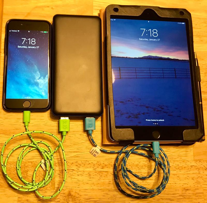 We keep the Belkin Pocket Power 15k busy.  It doesn’t let us down.