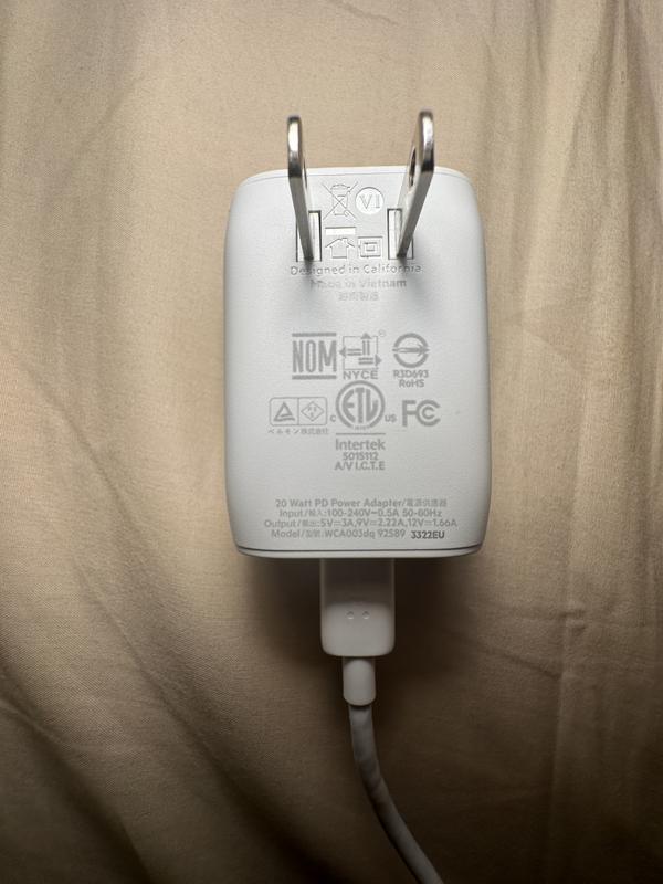 Shop USB-C Wall Charger 20W Lightning with USB-C Cable Connector 