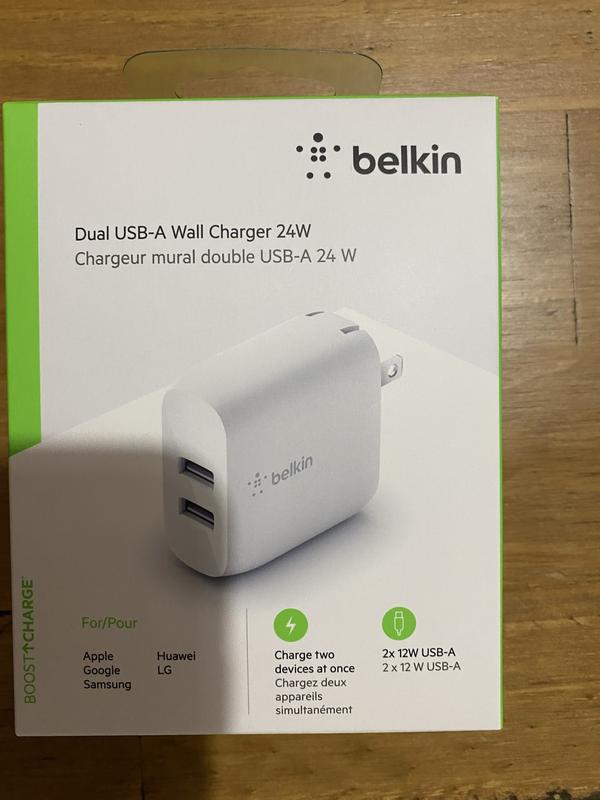 Chargeur BELKIN 24W 2 Ports USB-A - Compact