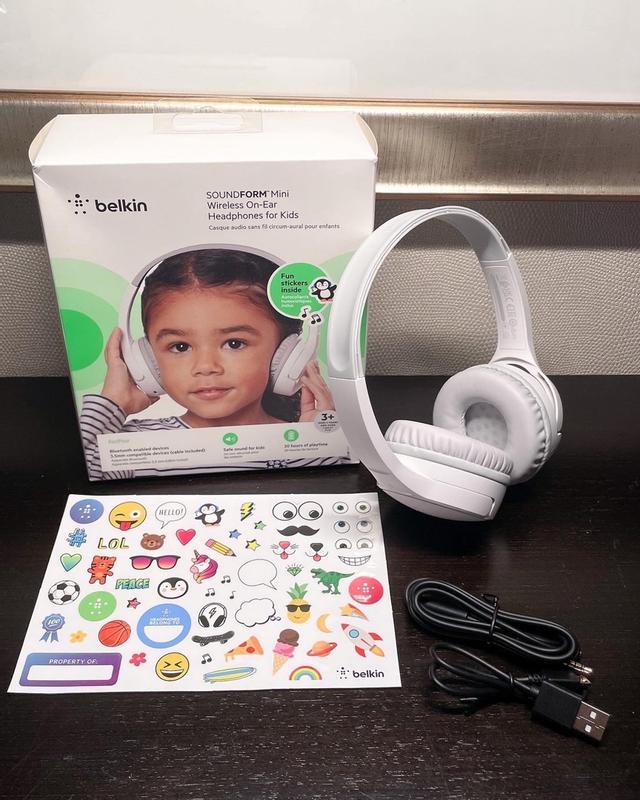 Belkin SOUNDFORM Mini Wireless On-Ear Headphones for Kids, Blue