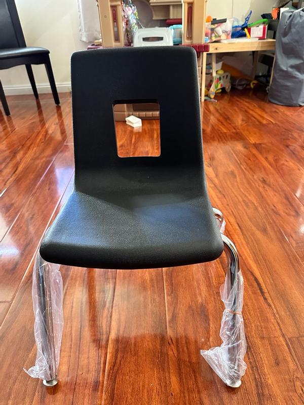 Emma + Oliver Black Student Stack School Chair - 14-inch in the Dining ...