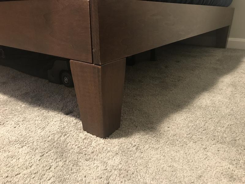 Closeup of leg and underneath