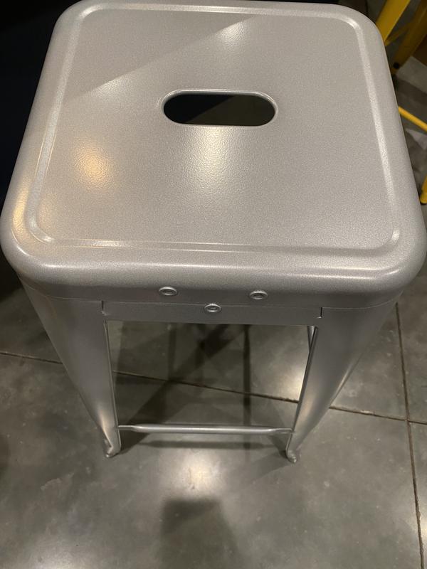 Top of stool with no holes to attach seat!