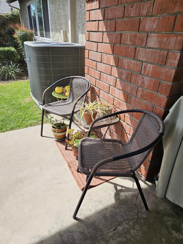 Flash Furniture Lila Stackable Metal Frame Dining arm chair