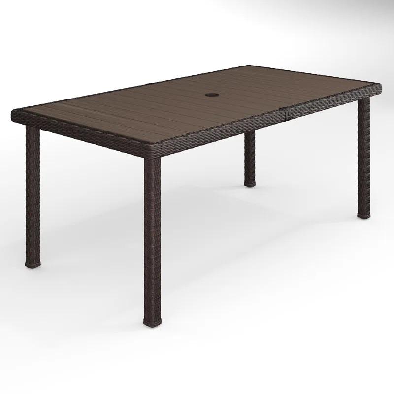 SURF8 BROWN /BLKフード付タッパー Mサイズ Martha Stewart Bedford 62-in Indoor-Outdoor Patio Table with
