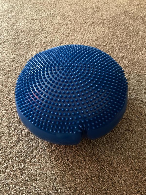 Flash Furniture Alfie Blue 13 Inch Round Inflatable Wobble Cushion with ...