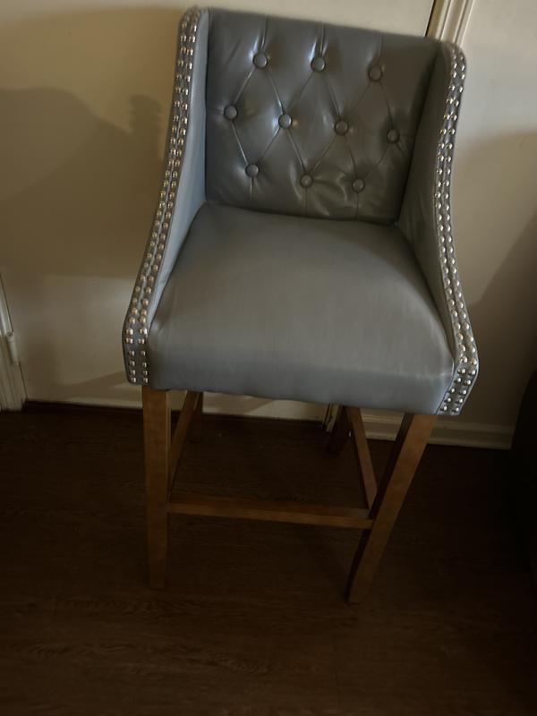 Leather bar stool 30”