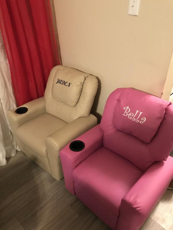 Personalized child online recliner