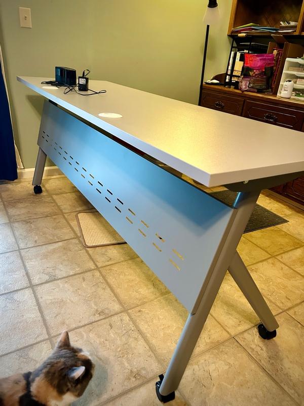 Flash Furniture Davis Commercial Grade 72-in x 24-in Heavy-Duty Nesting ...