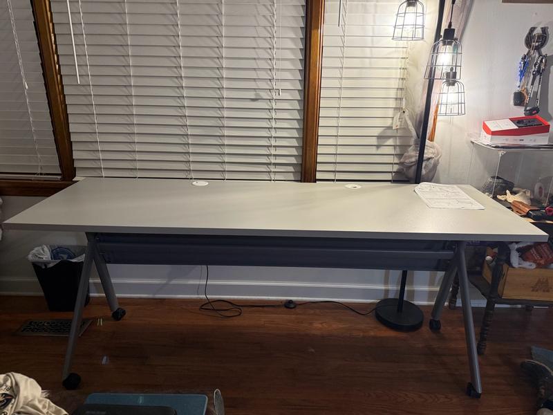 Flash Furniture Davis Commercial Grade 72-in x 24-in Heavy-Duty Nesting ...
