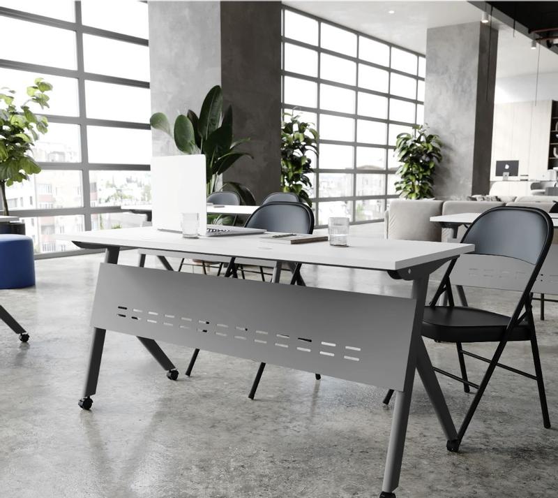 Flash Furniture Davis Commercial Grade 60-in x 24-in Heavy-Duty Nesting ...