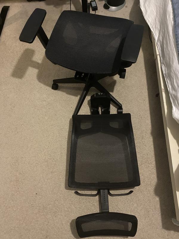 Flash Furniture Ergonomic Mesh Office Chair with Synchro-Tilt, Pivot  Adjustable Headrest, Lumbar Support, Coat Hanger & Adjustable  Arms-Gray/Black 