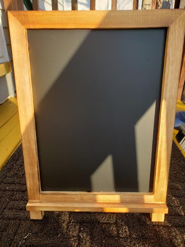 Flash Furniture Canterbury 9.5 x 14 Torched Wood Tabletop Magnetic Chalkboards