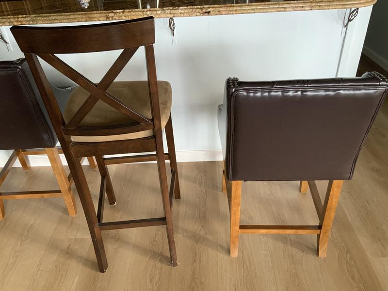Comparison size next to 30” barstool.