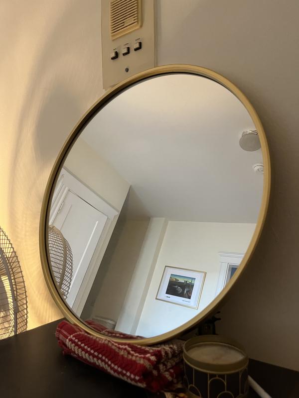 Flash Furniture 20-in W x 20-in H Round Black Framed Wall Mirror in the  Mirrors department at