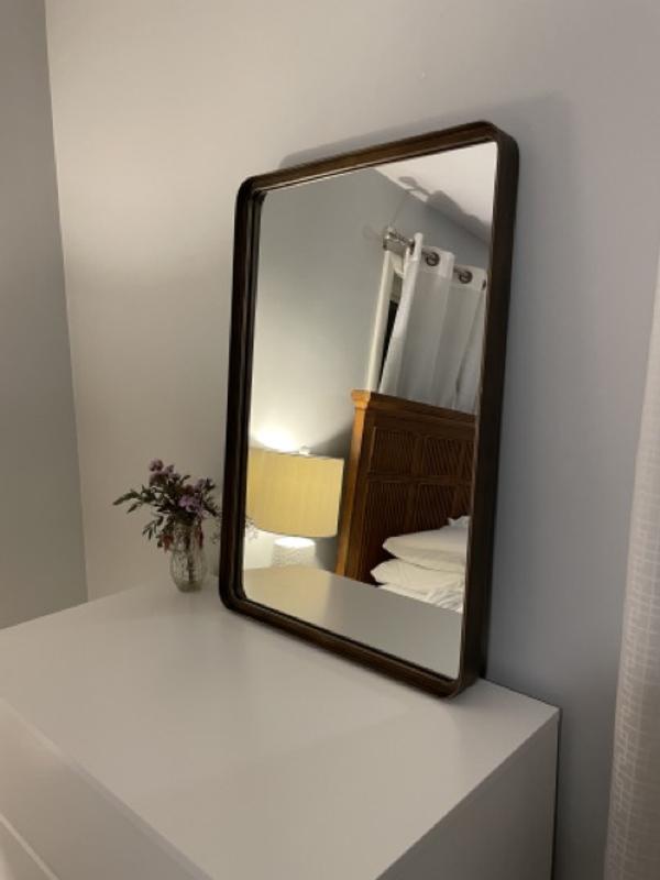Mirror above dresser