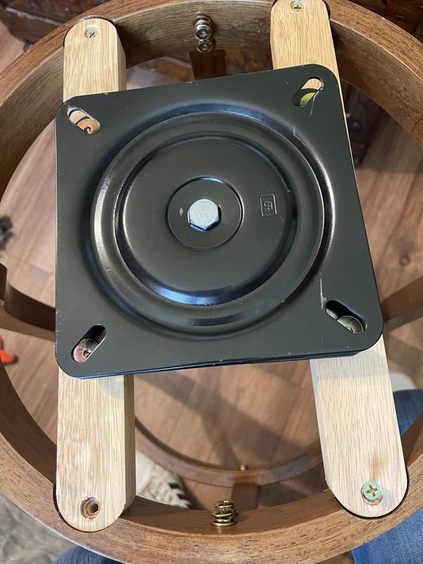 I removed this until I could get the back attached, then I replaced it.
