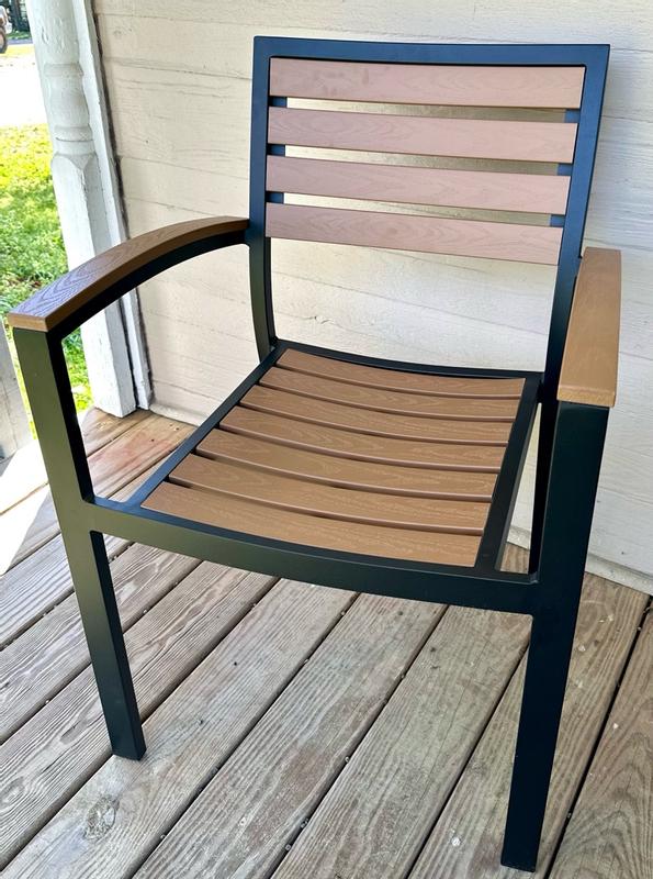 Faux Teak Patio Chairs XU-DG-HW6006- – BizChair