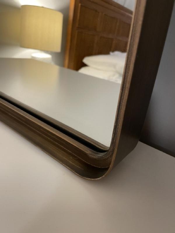 Close up of mirror finish