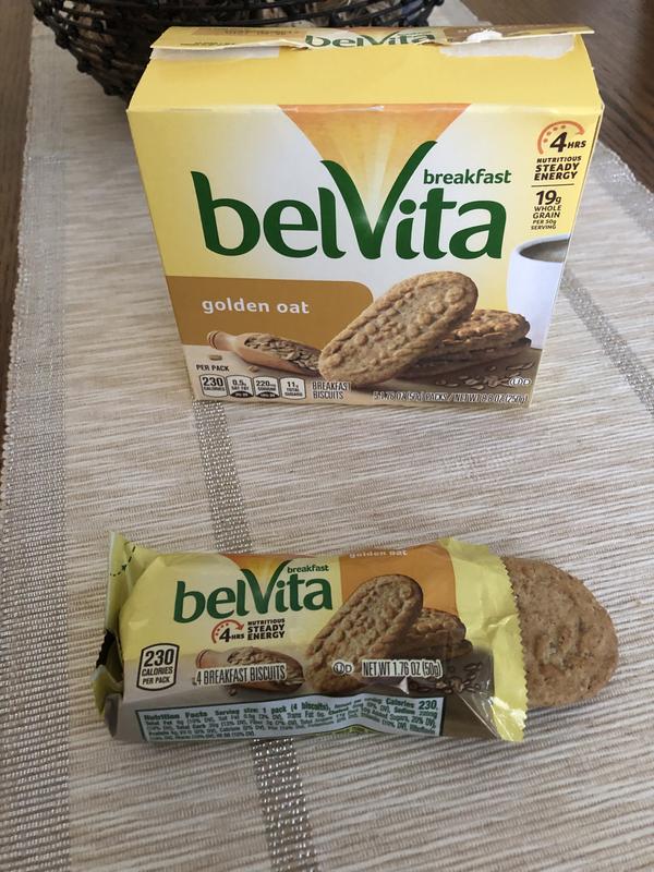 belVita Golden Oat Breakfast Biscuits, 5 Packs (4 Biscuits Per Pack)