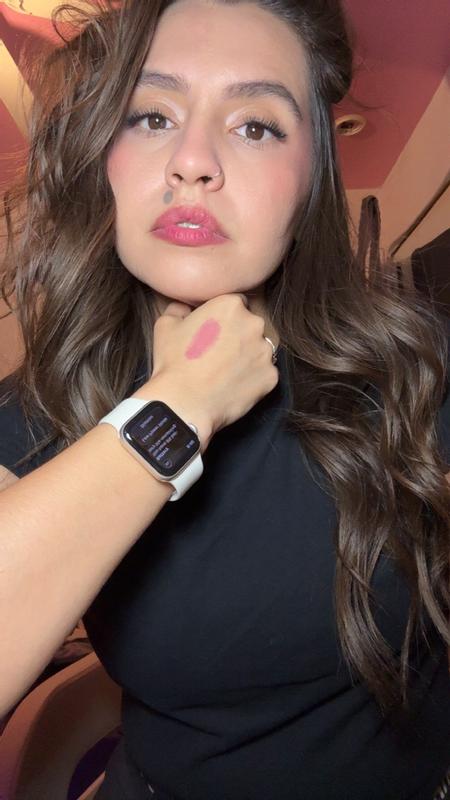 Customer photo for "Very pretty berry pink , perfect for clean girl look."