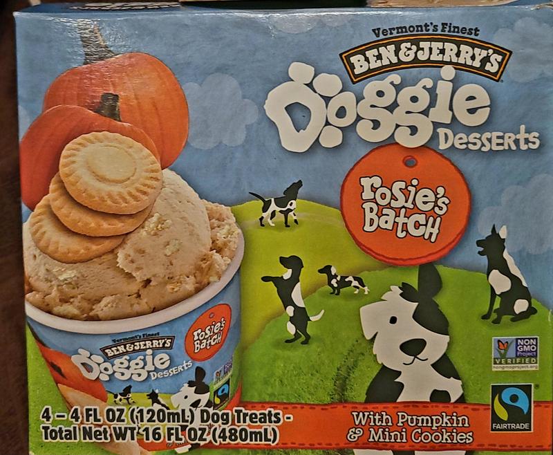 Ben & Jerry's Frozen Dog Treat, Pontch's Mix, 4 ct