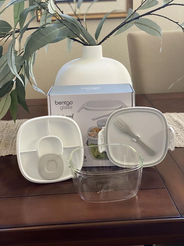 Bentgo Glass Leakproof Salad Container With Large 61oz Salad Bowl