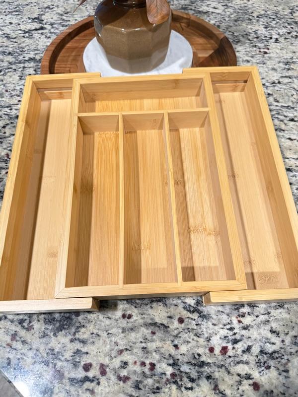Bamboo 6-Slot Expanding Flatware Organizer — BergHOFF