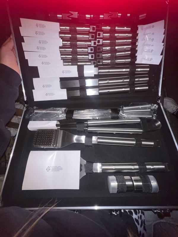 BergHOFF Cubo 33Pc Stainless Steel BBQ Set with Case