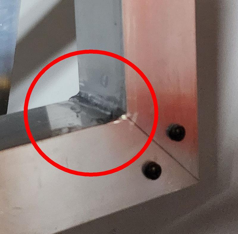 Elbow joint brazed with Bernzomatic AL3 rod.