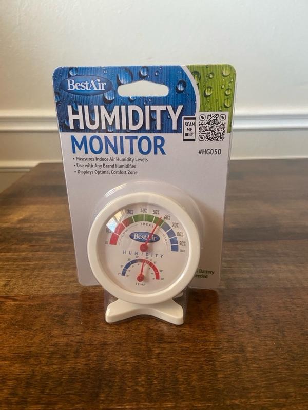 Humidity & Temperature Monitor, HG050, Measures Indoor Air Humidity Levels