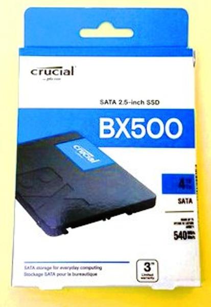 Crucial BX500 4TB 3D NAND SATA 2.5-Inch Internal SSD, up to 540MB