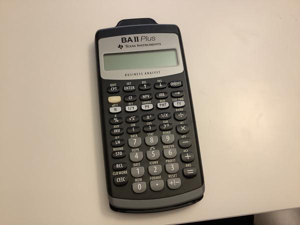 Texas Instruments TI-BA II Plus Calculatrice financière - Nouveau modèle