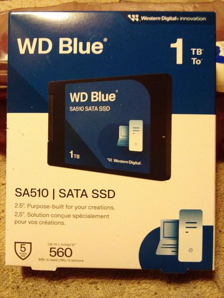 【新品】WD Blue SA510 1TB SATA SSD WD Blue 1TB PC SSD - SATA 6 Gb/s 2.5 Inch Solid State Drive