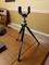 Included tripod with included camera adapter at max height (7"), click to load a larger version