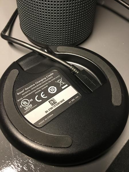 Bose soundlink revolve 2024 charging cradle review