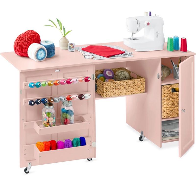 Large Portable Folding Sewing Table Multipurpose Craft Station w