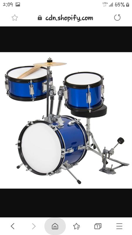 3-Piece Kids Beginner 🥁 Drum Musical Instrument Set w 3-Piece Kids Beginner 🥁 Drum Musical Instrument Set w