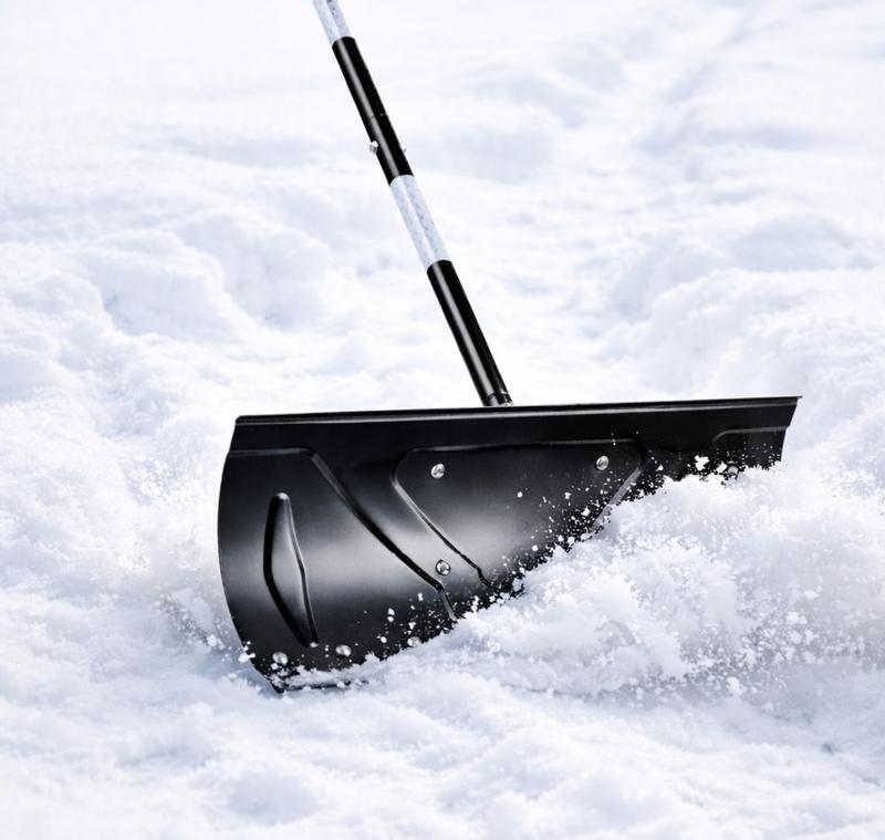 Best Choice Products 24 Snow Pusher Heavy Duty Hand Plow - Black in the ...