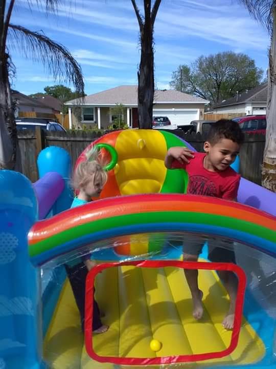 Customer photo for "Hot Air Balloon Bouncer"