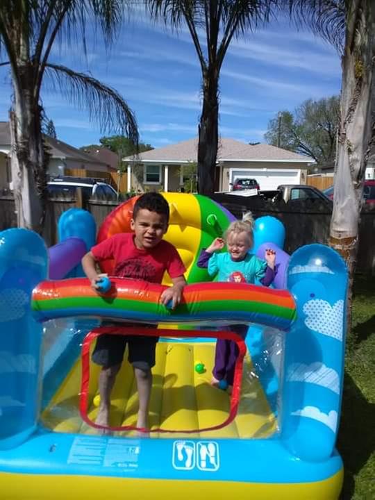 Customer photo for "Hot Air Balloon Bouncer"