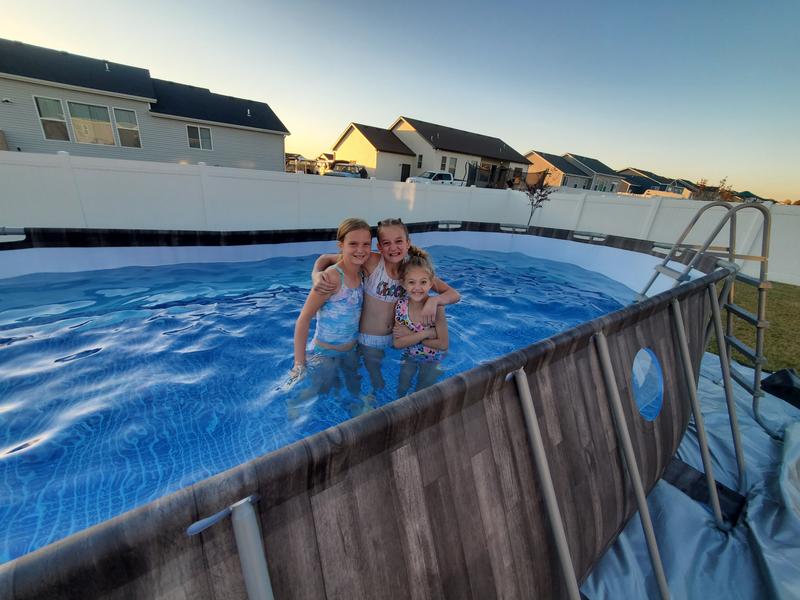 pool Bestway Power Steel 24 ft. x 12 ft. x 52 in. Rectangular Above