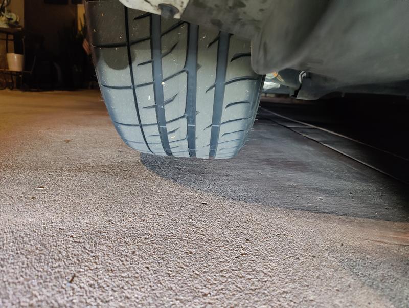 Tires Installed On Vehicle