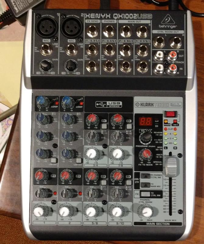 Behringer XENYX QX1002USB 10-Channel USB Mixer QX1002USB B&H