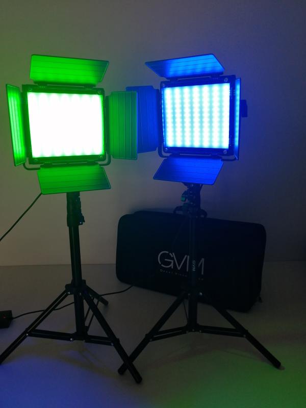 GVM 800DRGB LED Studio 2Video Light Kit 800DRGB2L B&H Photo