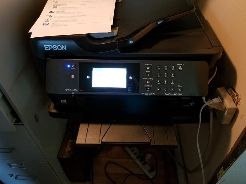 Epson WorkForce WF-7710 All-in-One Inkjet Printer C11CG36201 B&H