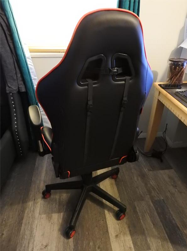 Spieltek 100 Series Gaming Chair (Black & Red) GC100LBR
