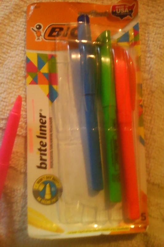 My favorite Bic Brite Liners